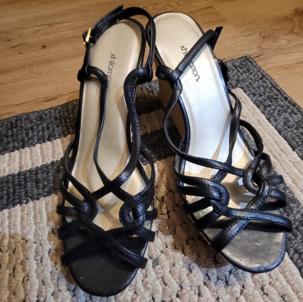 Xhilaration Strappy Espadrille Wedge Sandals